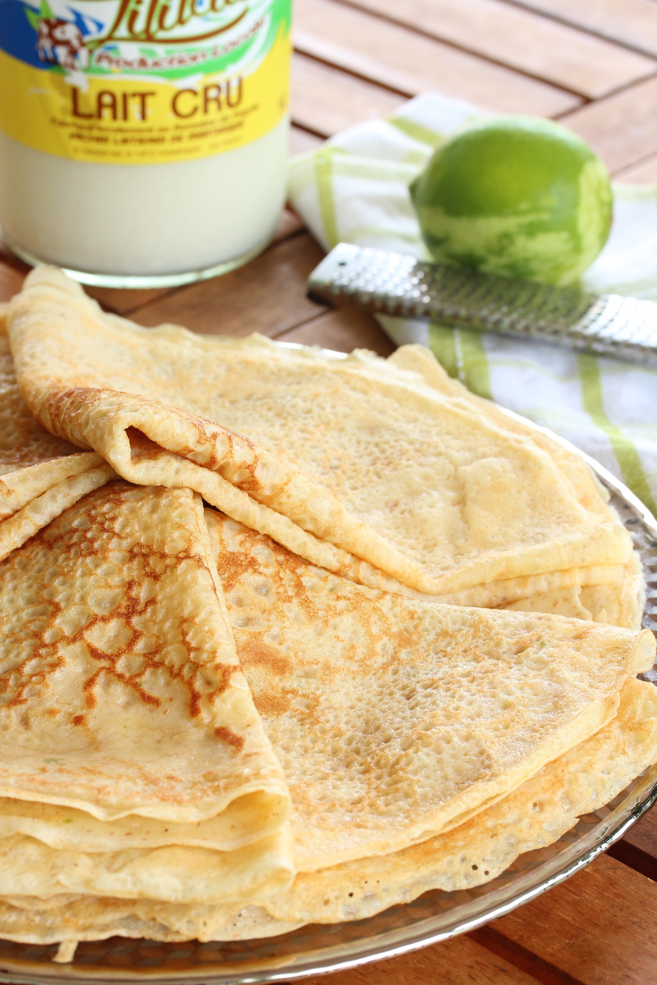 crêpe au lait cru Martinique