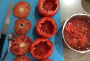 tomates farcies vegan créole