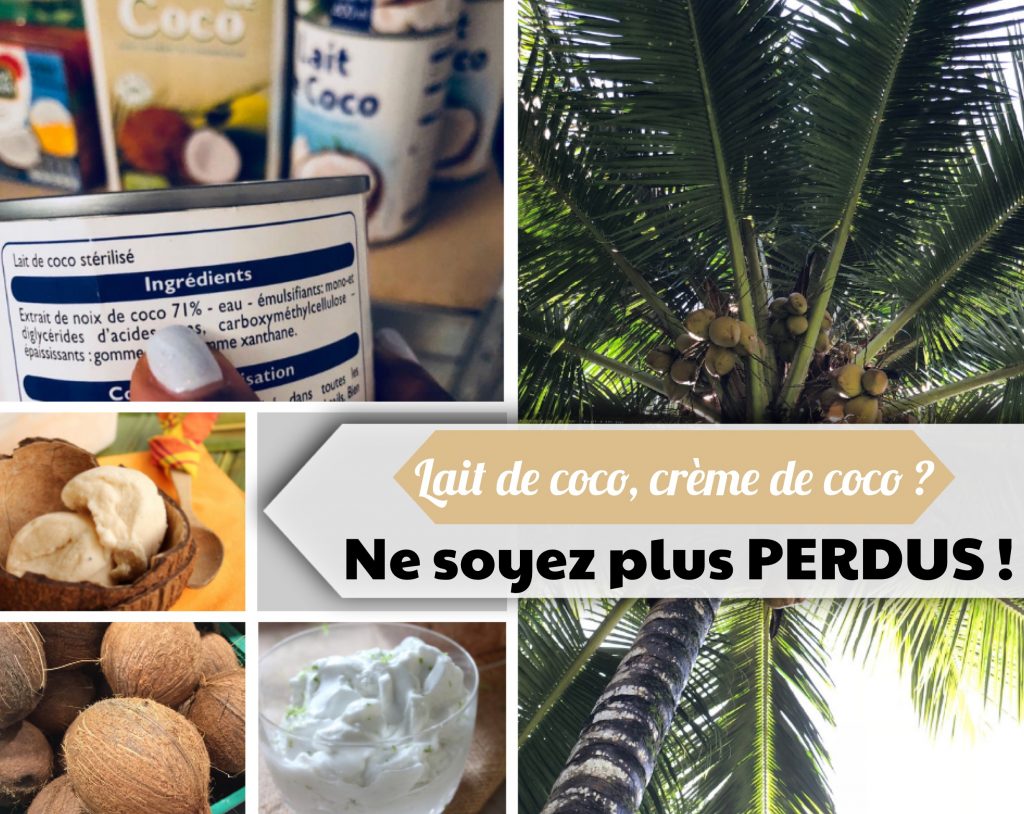 lait de coco ou crème de coco