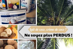 lait de coco ou crème de coco