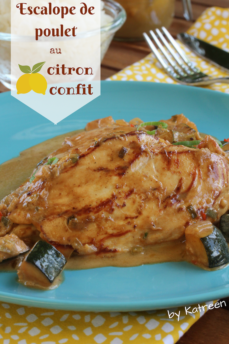 Poulet au citron confit et aux herbes