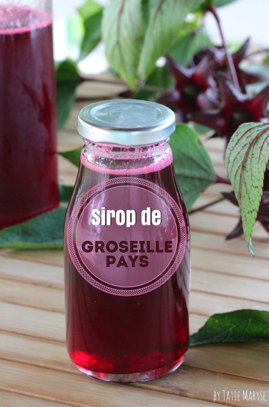 sirop groseille-pays Noël Martinique