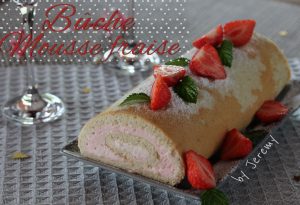 buche mousse fraise