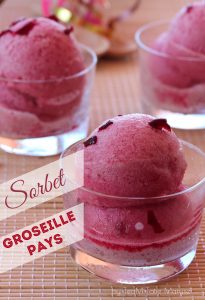 Sorbet groseille pays