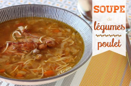 soupe de légumes et poulet Guadeloupe