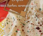 crêpes aux herbes aromatiques antillaises