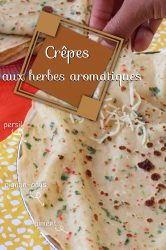 crêpes aux herbes aromatiques antillaises