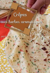 crêpes aux herbes aromatiques antillaises