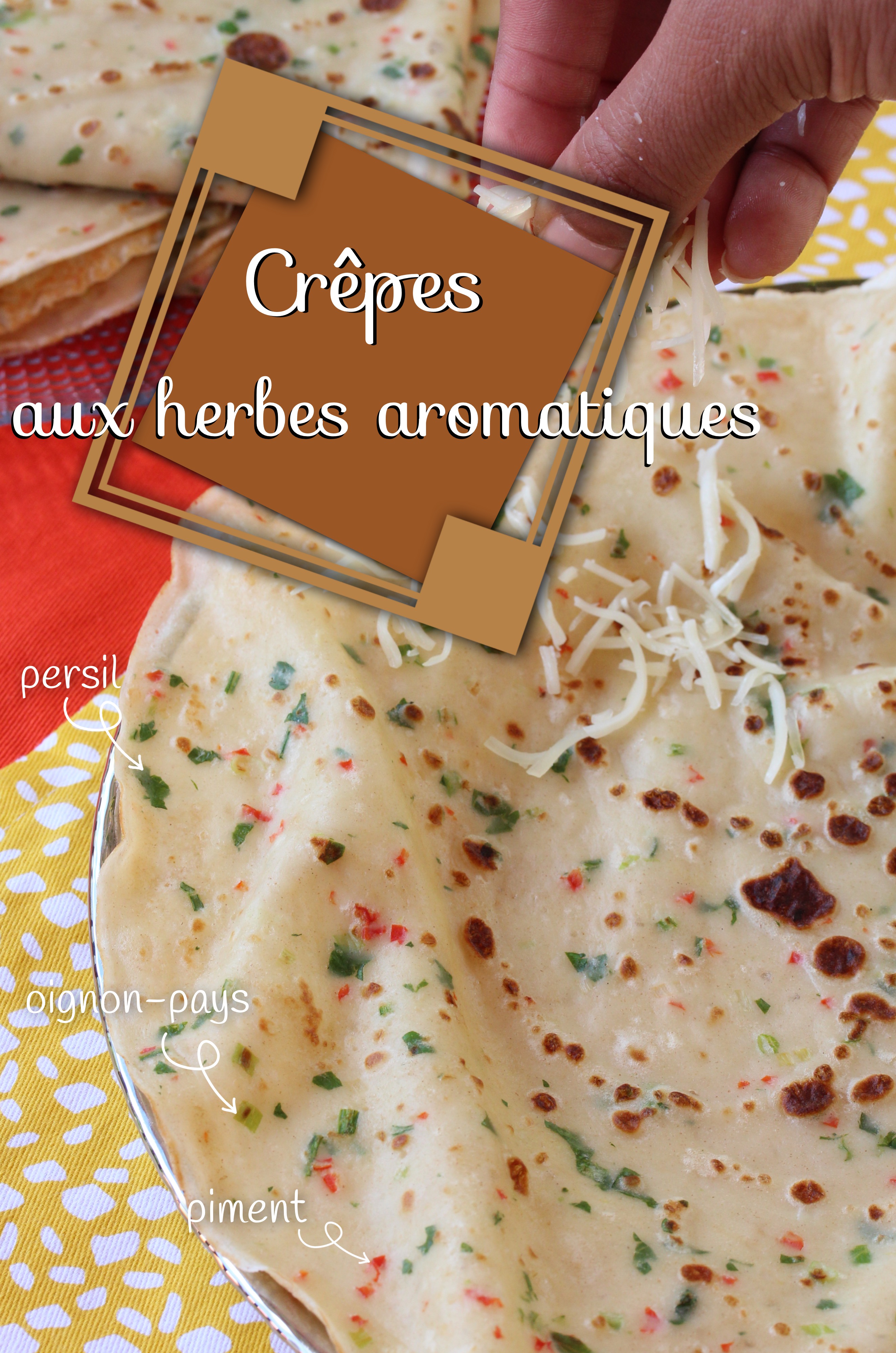 crêpes aux aromates antillais