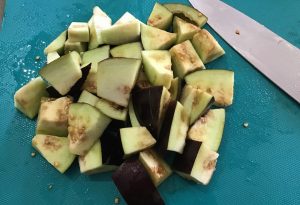 aubergine poêlée Guadeloupe