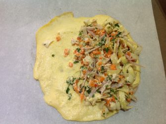 omelette fleur de bananier