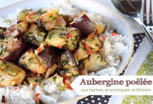 aubergine poêlée Guadeloupe cuisson des légumes