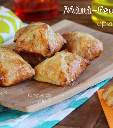 Recette des FEUILLETÉS apéro SURPRISE au poulet fumé et au poireau, by Katreen