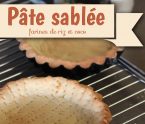 pâte sablée sans gluten riz coco