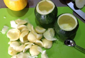 courgettes farcies au crabe