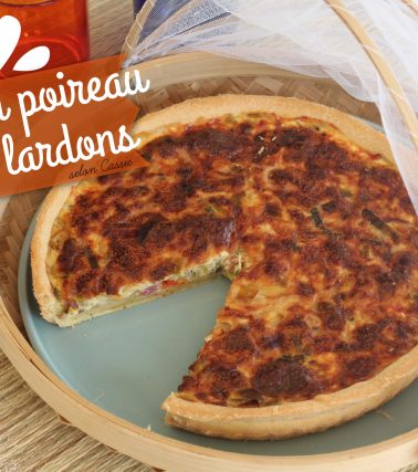Recette de la TARTE au POIREAU et aux LARDONS selon Cassie