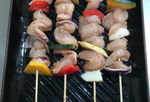 brochettes de filets de poulet antillais