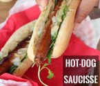 Hot-dog saucisse caraibe