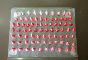 Meringues colorées