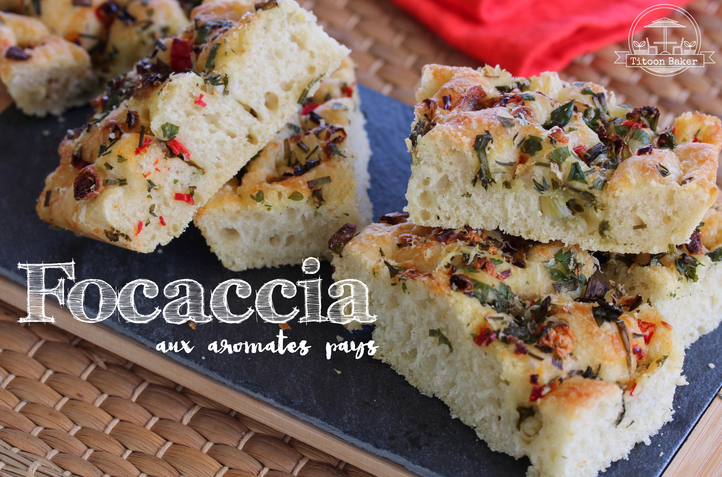 focaccia aux aromates pays Antillaise