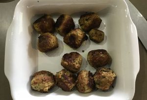 tagliatelles aux boulettes d'agneau