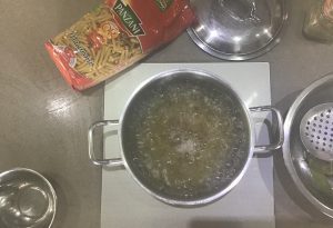 salade de macaroni panzani aromatisée au gros thym