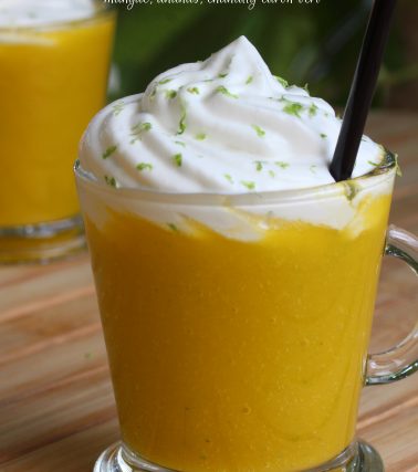 Recette du SMOOTHIE liégeois PRÉSIDENT aux fruits jaunes tropicaux, by Tatie Maryse