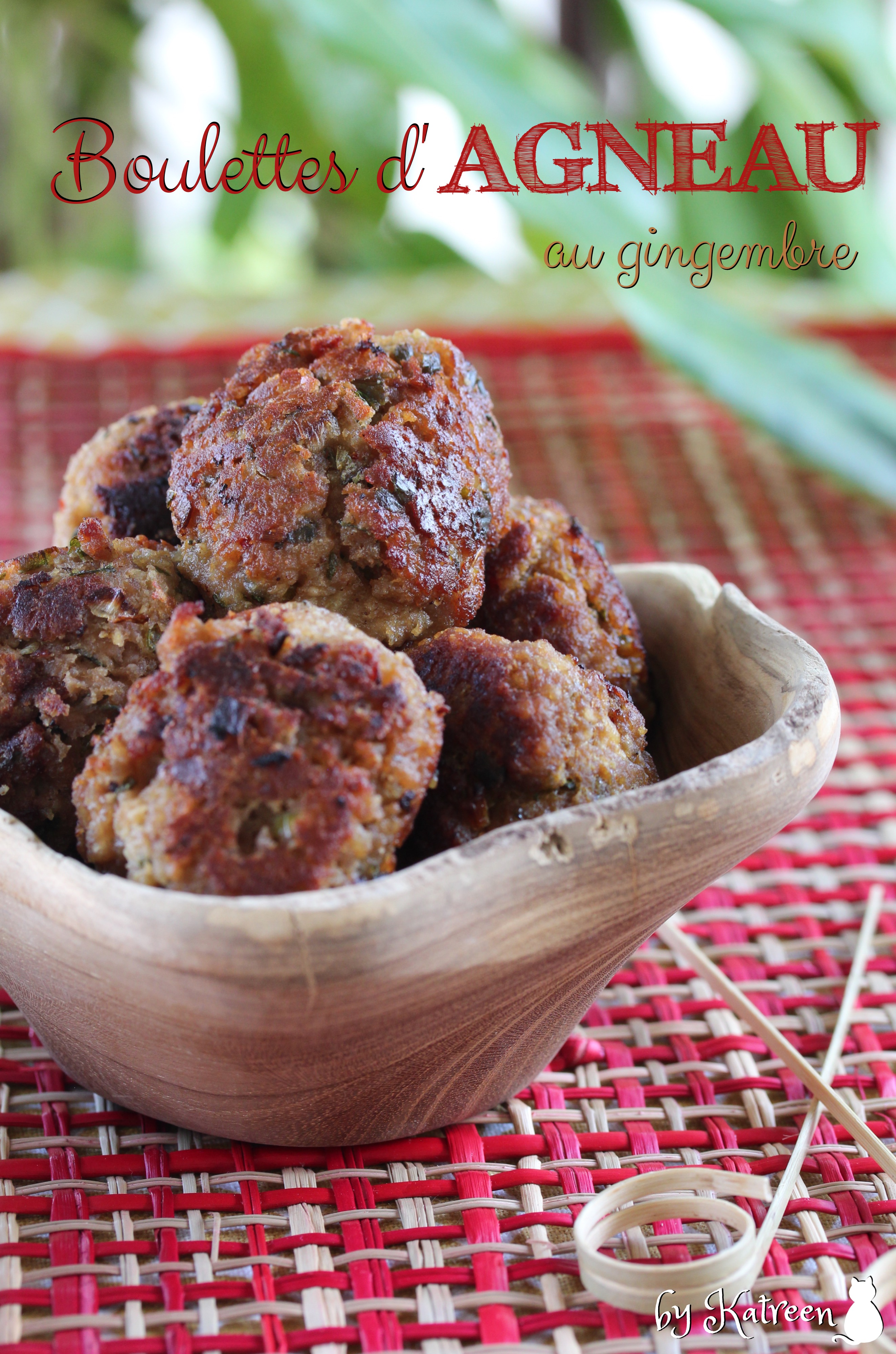 boulettes d'agneau au gingembre