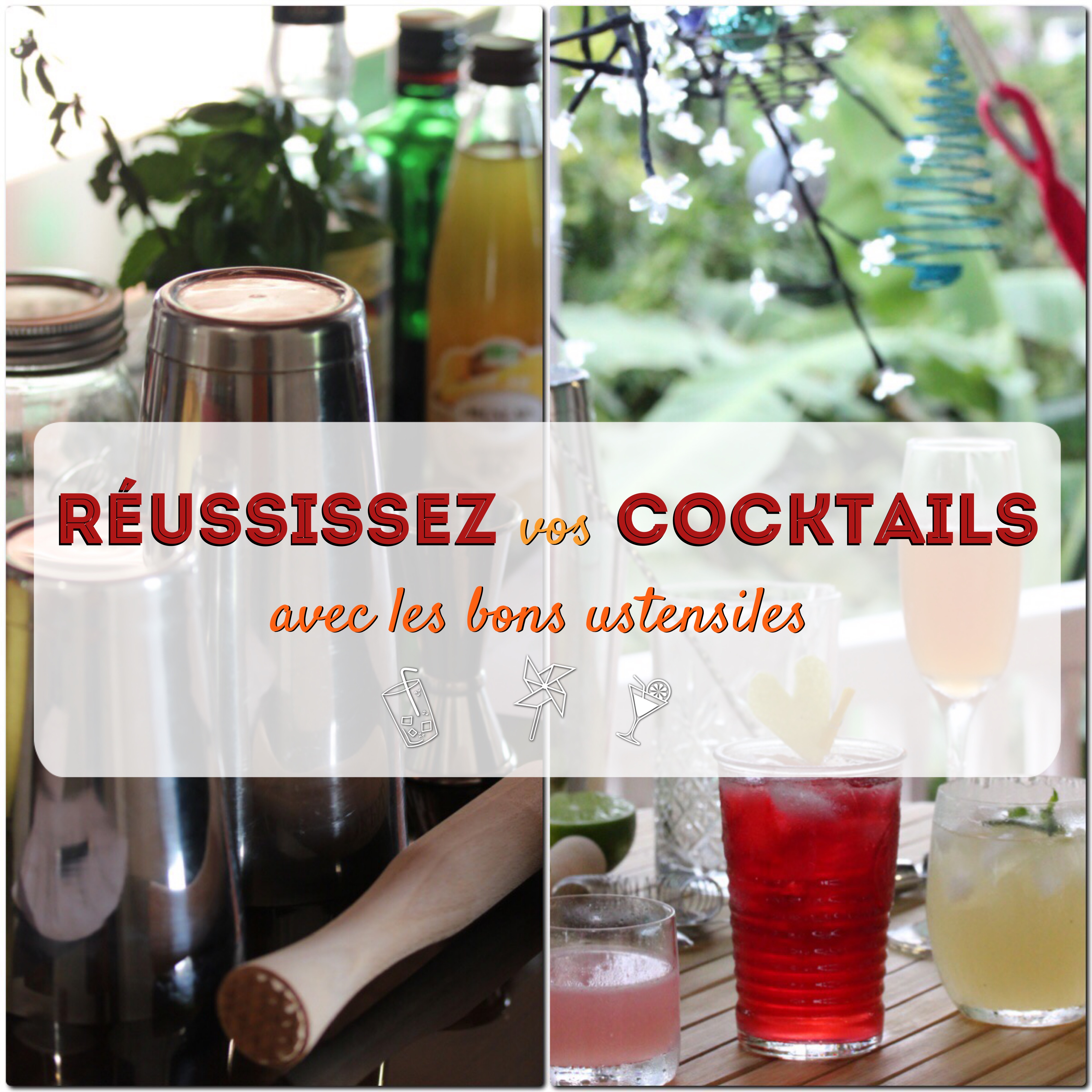 ustensiles pour cocktail