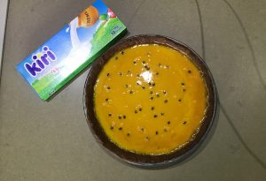 Tarte fromage kiri miroir passion