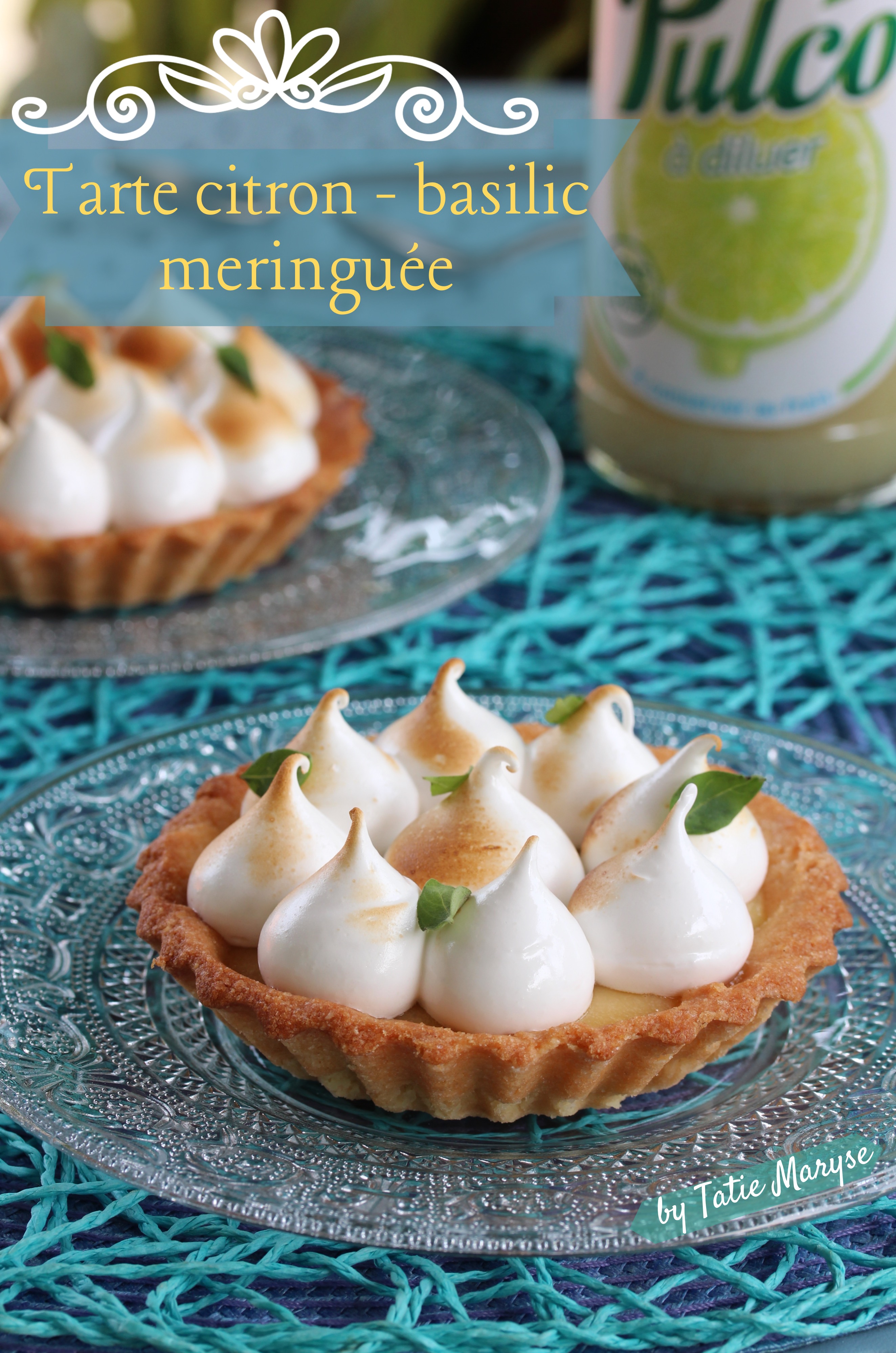 tarte citron basilic meringuée 
