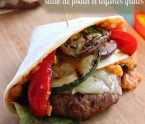 Tortilla burger au poulet