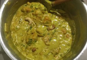 curry antillais de giraumon coco cajou