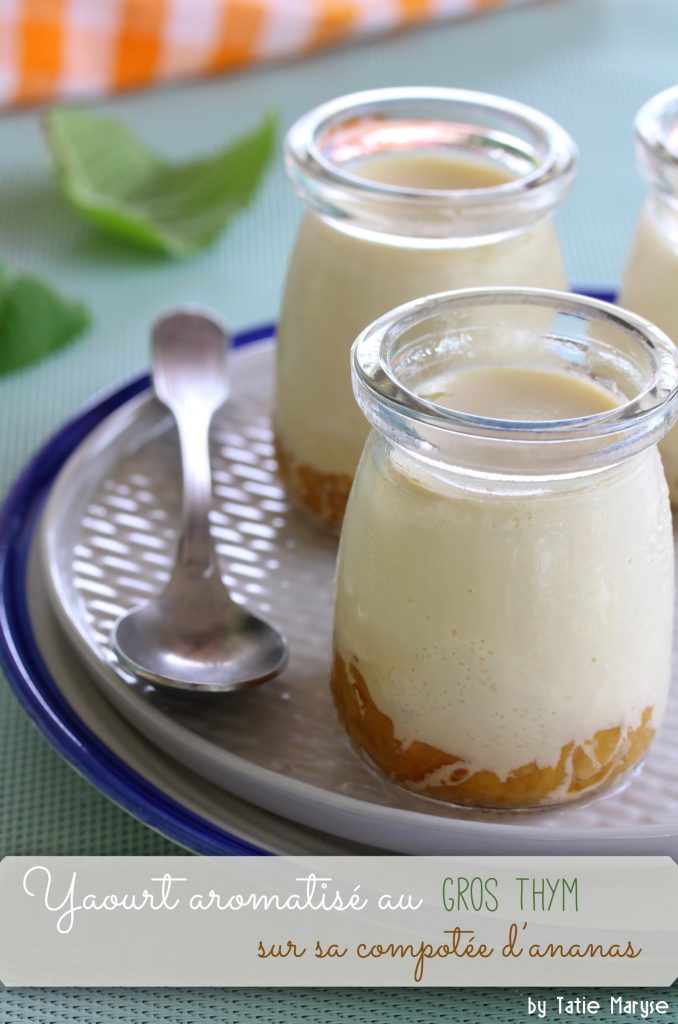 yaourt aromatisé et ananas