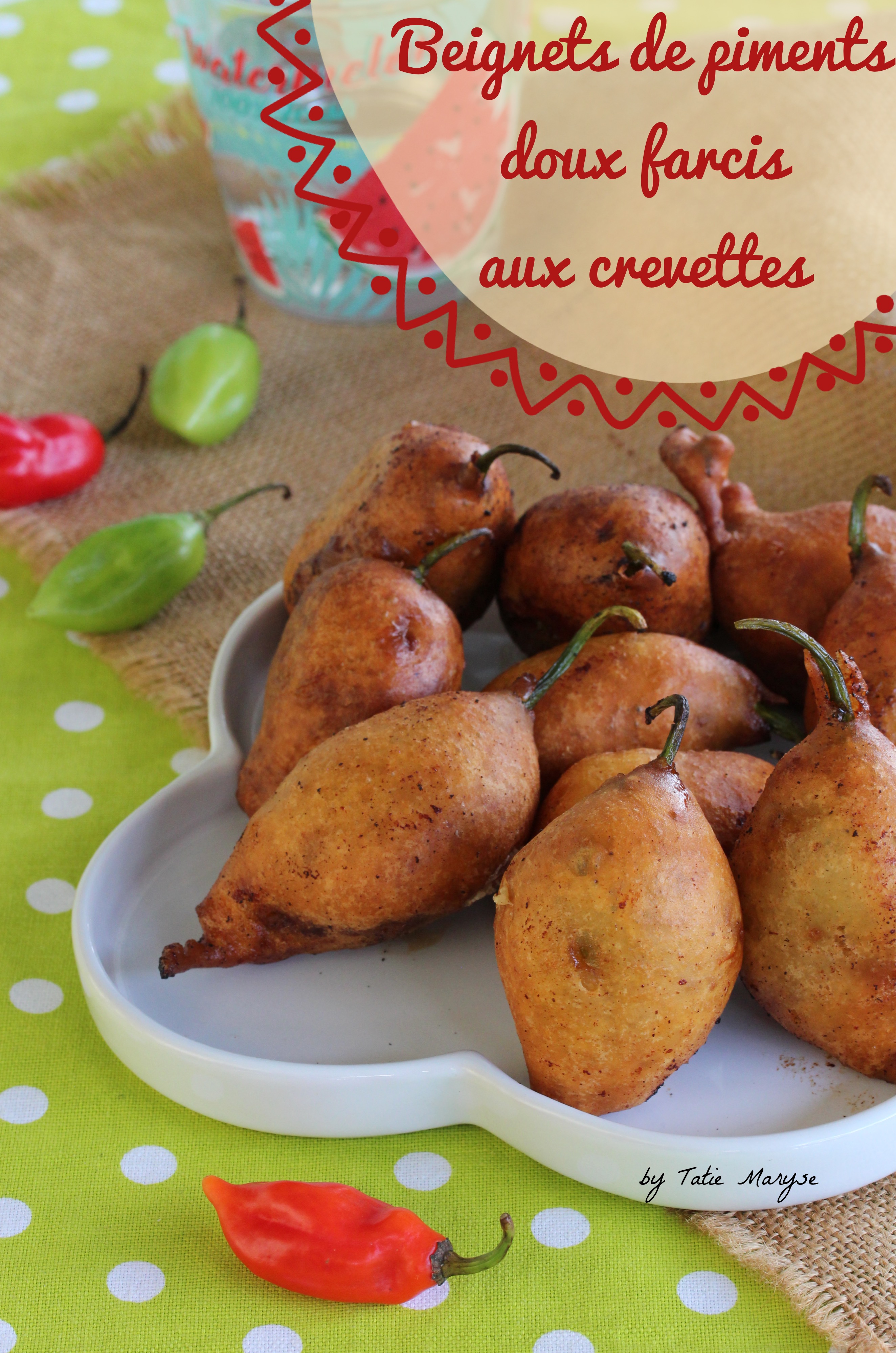 Beignets de piments doux farcis aux crevettes