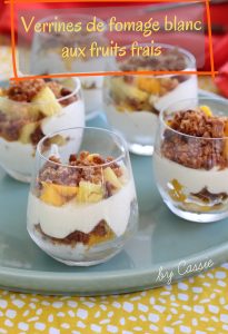 Verrines de fromage blanc aux fruits frais