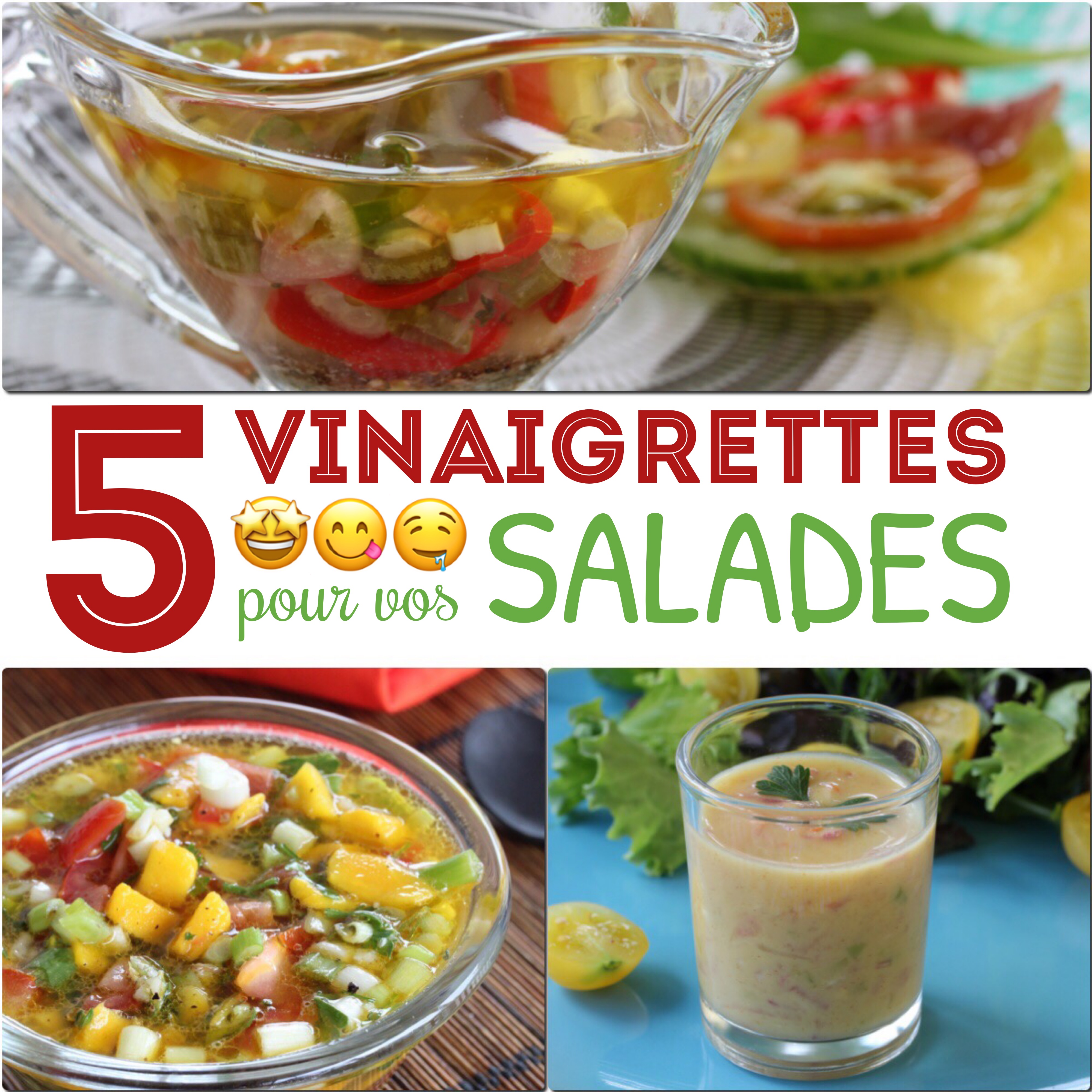 5 vinaigrettes pour salades