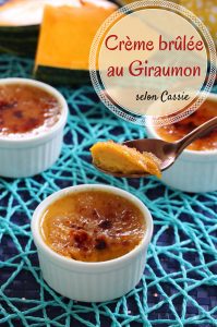 crème brulée au giraumon légumes antillais