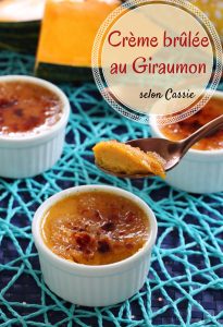 crème brulée au giraumon légumes antillais