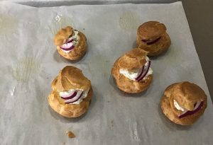 choux crème de marlin et piments doux