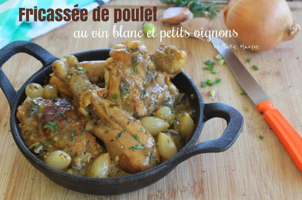 fricassée de poulet au vin blanc