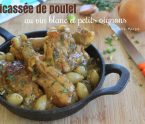 fricassée de poulet au vin blanc