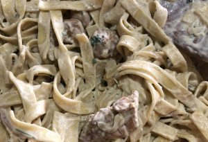 recette tagliatelles au poulet antillais