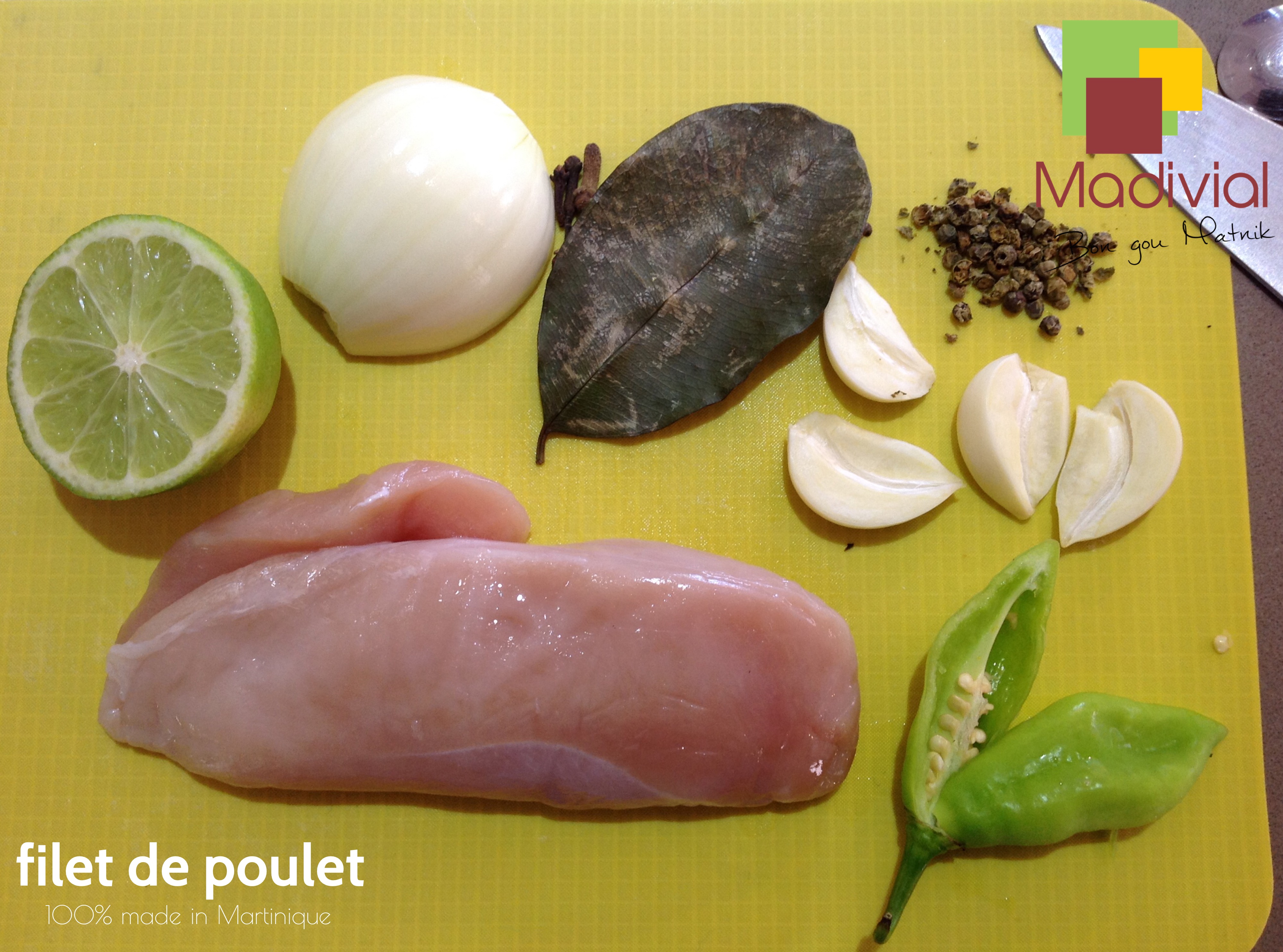 filet poulet Madivial Martinique