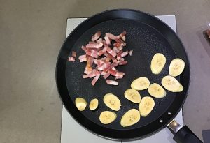 flammekueche lardons bananes