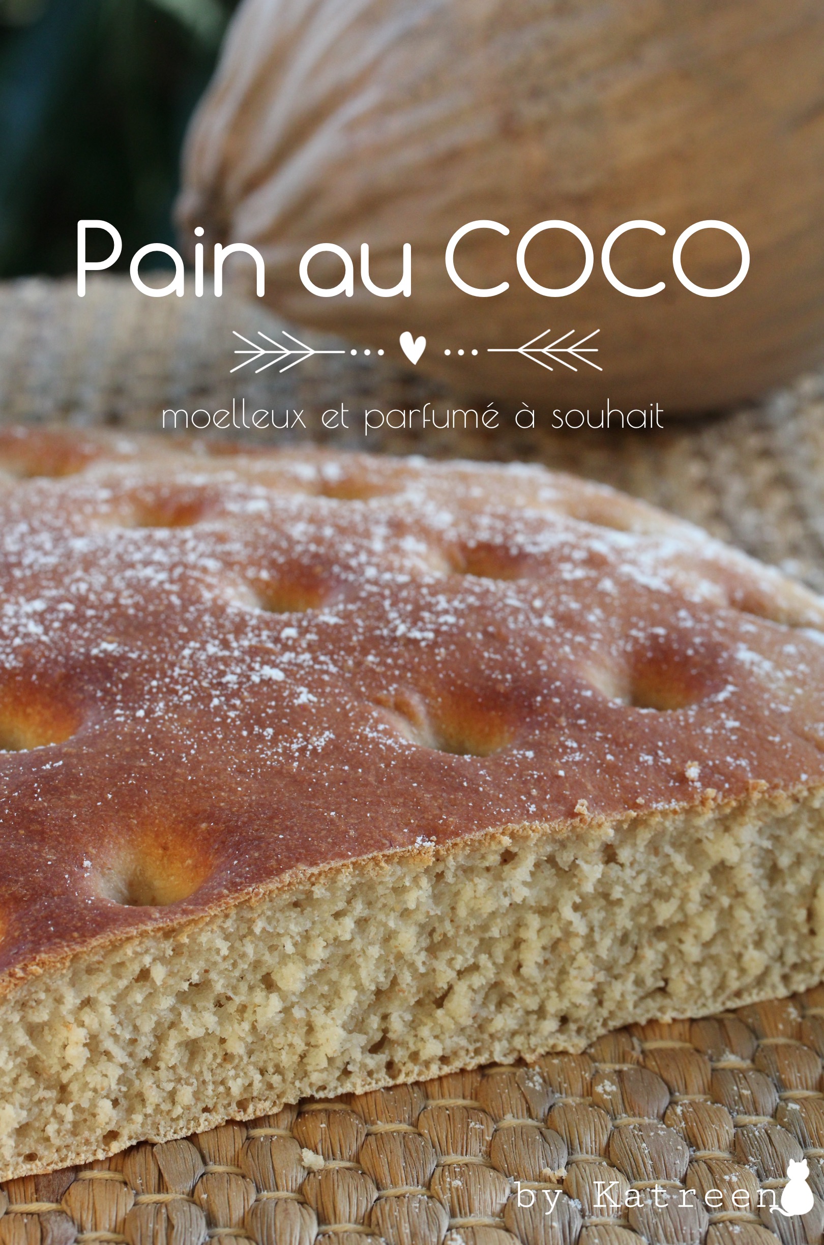 Pain au coco antillais