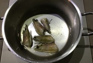 bouillon de tête de crevette antillais