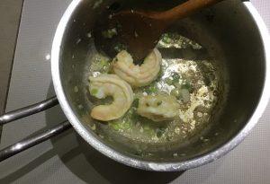 velouté courgette crevette antillais