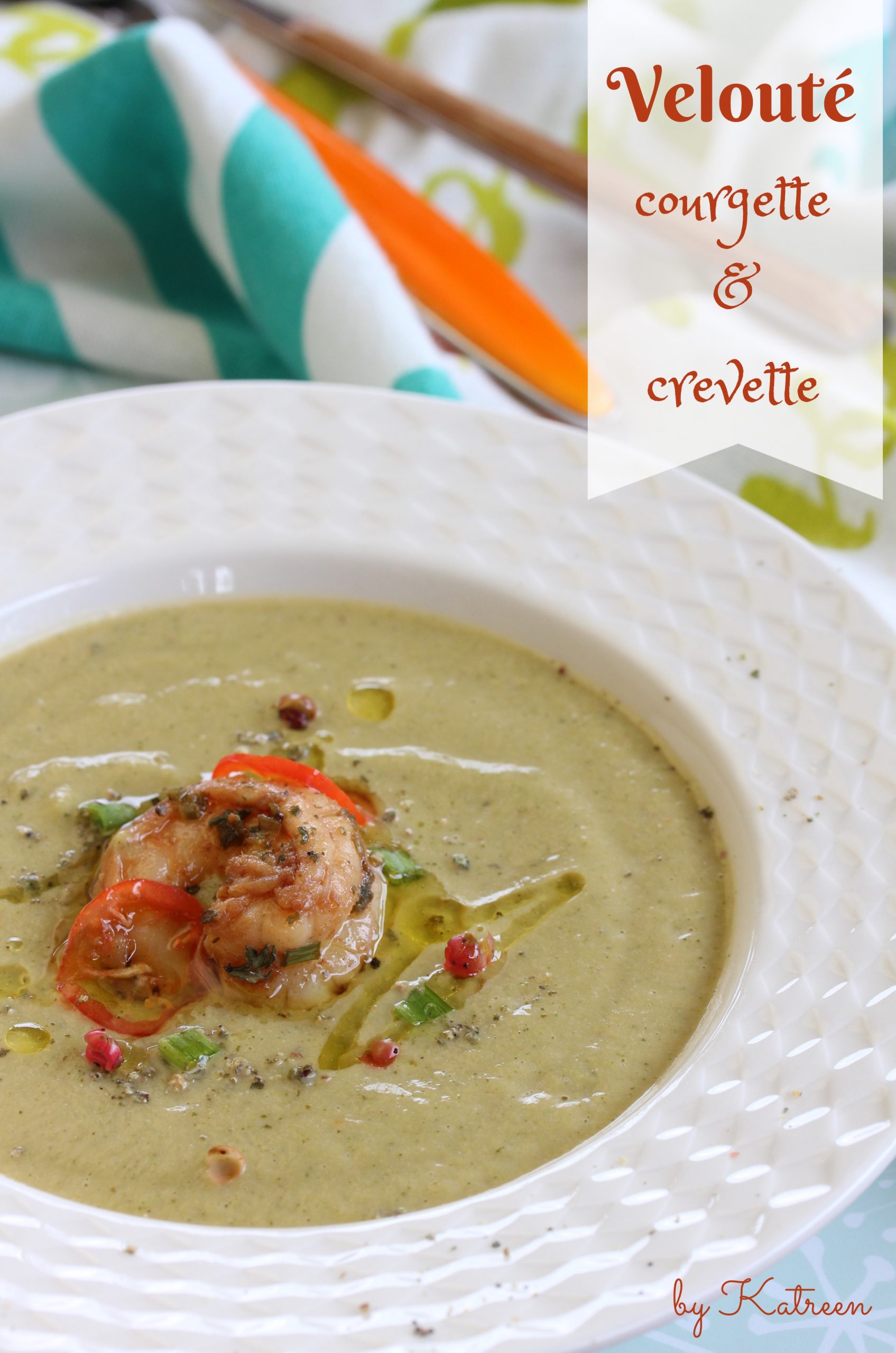 velouté courgette crevette antillais