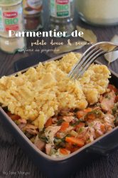 Parmentier de patate douce saumon créole légumes antillais